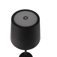 Lampe à intensité variable avec charge USB au design moderne, lumière tricolore portable, abat-jour en métal pour la décoration de la chambre, du bureau, du restaurant, noir