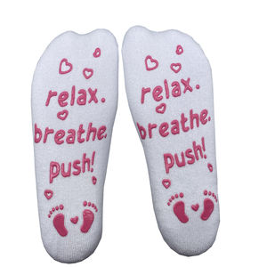 <span class=keywords><strong>Chaussettes</strong></span> de travail antidérapantes tricotées inspirantes pour un usage quotidien <span class=keywords><strong>Chaussettes</strong></span> de <span class=keywords><strong>naissance</strong></span> antidérapantes pour la maternité Grossesse Séjour à l'hôpital - Product Image 2