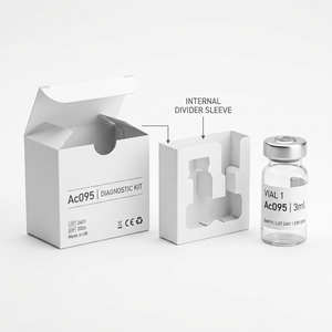 Boîte personnalisée pour peptides et ensemble de flacons vides de 3 ml, emballage en carton pliable de luxe pour échantillon de flacon unique, flacons en verre de diagnostic - Product Image 5