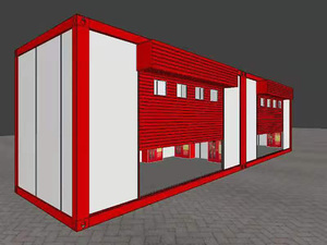 Abri d'urgence incendie, cabine de secours pour la lutte contre les incendies avec mobilité flexible, unité de sauvetage à réponse rapide, compatible énergie solaire - Product Image 2