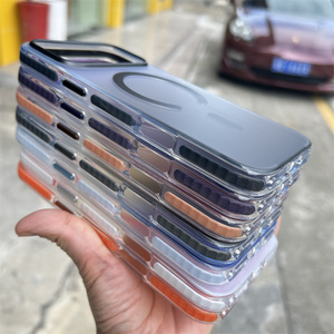 Sang trọng Gradient <span class=keywords><strong>UV</strong></span> màu thay đổi chống sốc Bumper Orange Matte trường hợp điện thoại cho Iphone 17 16 15 14 Pro Max màu Frosted trường hợp - Product Image 5