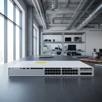 Cisco Brand New C9200L 24 Port Full PoE Switch 4x10G Uplink C9200L-24P-4X-E untuk Switch Jaringan Akses Perusahaan.