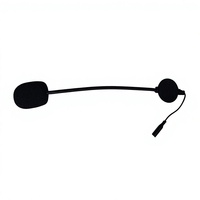 Ensemble microphone et haut-parleur filaires de type C pour casque de moto V6 Plus, 2-en-1 / Micro rigide / souple en option