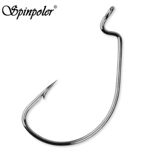 Hameçon de <span class=keywords><strong>pêche</strong></span> Spinpoler pour appâts souples, hameçon barbelé décalé en acier à haute teneur en carbone, hameçon pour vers, pour montages Texas et Carolina, eau salée - Product Image 1