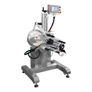 Wettbewerbs fähiger Preis Draht typ Aufkleber Etiketten applikator Maschine mit SPS & Getriebe für Glas-und Metall verpackungen - Product Image 5