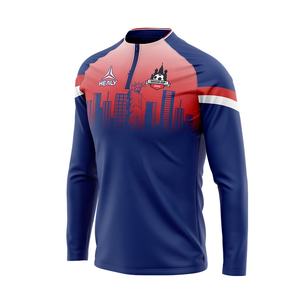 Slim Fit Langarm Maßgeschneiderte Sublimierte Fußball-Trainingsjacke im Neuesten Design für Herren - Product Image 3