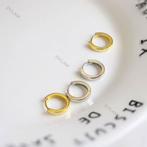 Pendientes de Aro Pequeños Dylam, Estilo Metalizado para Cartílago, Pendientes de Plata S925, Tipo Huggie, para Perforaciones - Product Image 6