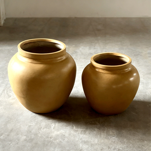 फार्म हाउस-शैली विंटेज ऊंट मैग्नीशियम ऑक्साइड मिट्टी पर्यावरण के अनुकूल हल्के बगीचे उर्न प्लांटर फूल बर्तन आउटडोर घर सजावट - Product Image 6