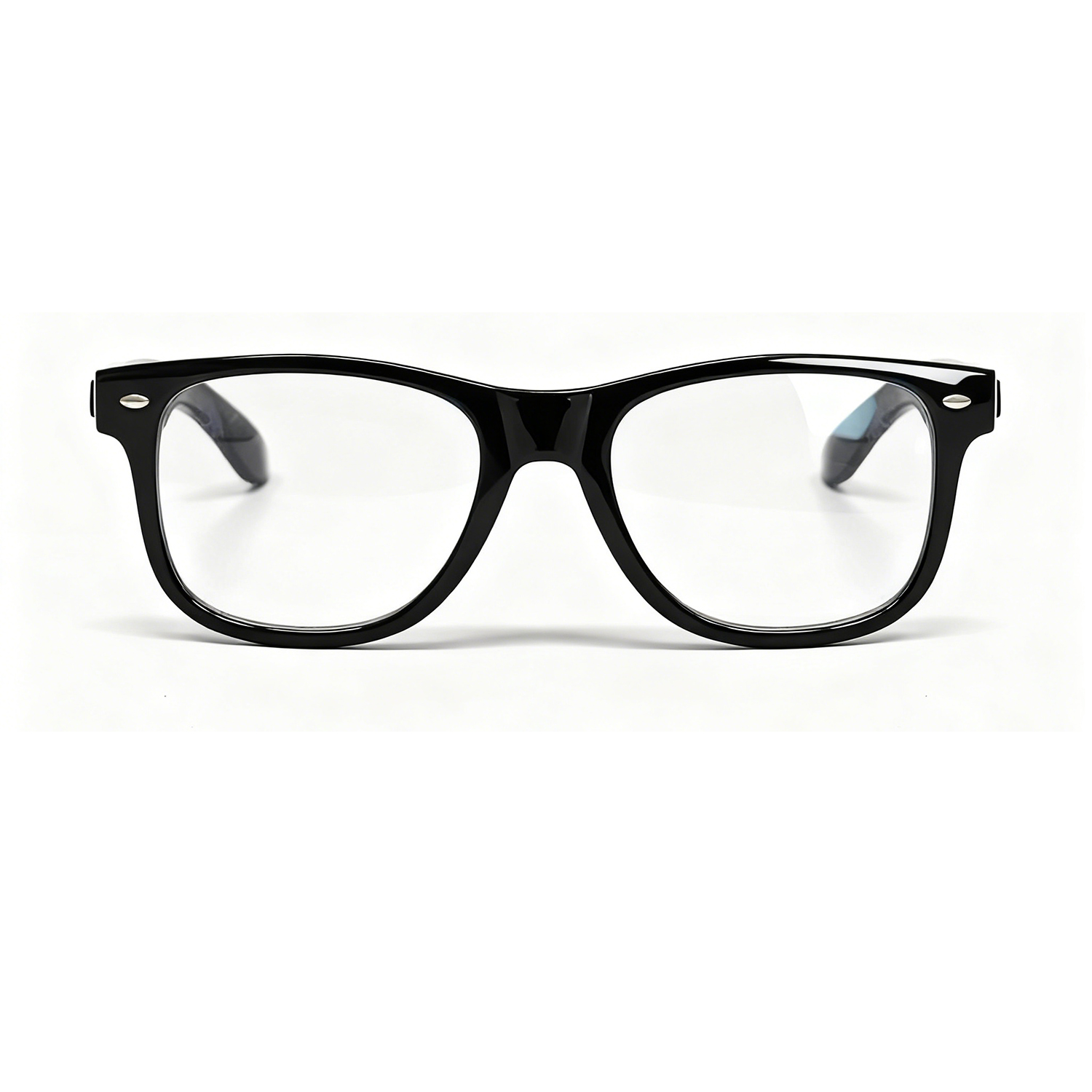 Lentes transparentes negras