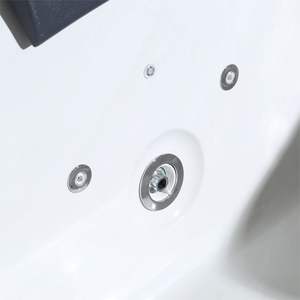 Bains à remous en bois et jacuzzis Baignoire de jardin carrée extérieure Air extérieur 5 personnes Baignoire en bois acrylique avec chauffage - Product Image 4