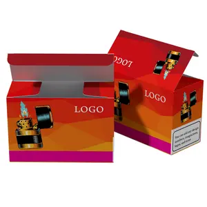 Accessoires pour briquet Boîte d'emballage de couleur mélangée avec logo personnalisé Porte-briquet Boîte d'emballage pour briquet