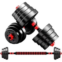 Mancuernas Ajustables de Cemento para Hombre, Equipo Deportivo Ecológico para Fitness con Barra de Pesas y Kettlebell