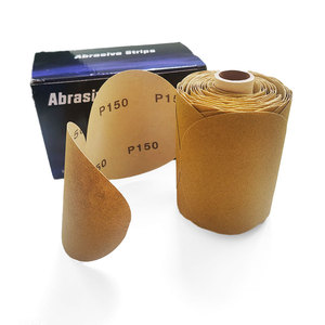 Vàng 5-inch cát mài mòn Đĩa thép tròn gốm đánh bóng giấy với PSA ủng hộ bề mặt mài OEM tùy chỉnh - Product Image 3