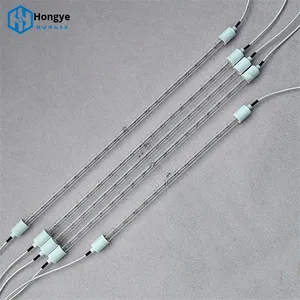 Lámpara de Calor de Tubo de Vidrio de Cuarzo al Vacío de Alta Temperatura, Halógena, con Filamento de Tungsteno Eléctrico, IR, Blanca - Product Image 4