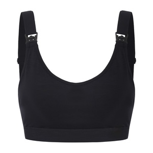 Sujetador Deportivo Acolchado de Lana Merino para Mujer, para Gimnasio, Yoga, Correr, Transpirable, con Diseño de Grulla y Logotipo Personalizado para Ejercicio - Product Image 1