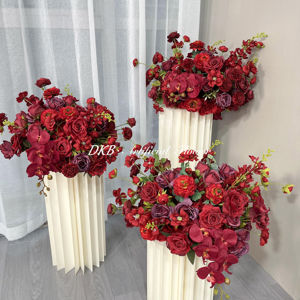 DKB Luxury <strong>Wedding</strong> Flower Ball <strong>Decoration</strong> Red Rose Silk <strong>Wedding</strong> Centerpieces and Table <strong>Decorations</strong> Flower Ball - Product Image 1