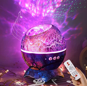 โปรเจ็คเตอร์ไข่ไดโนเสาร์ที่เต็มไปด้วยดวงดาวมีเสียงสีขาวและลำโพงมีไฟกลางคืน LED 14สีการออกแบบที่ทันสมัยรีโมทคอนโทรล - Product Image 6