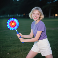 Neuheiten LED Leuchtende Bunte Windmühlen-Zauberstäbe Blinkende Magische Spielzeuge für Kinder Geburtstag Halloween Neujahr Feiertage
