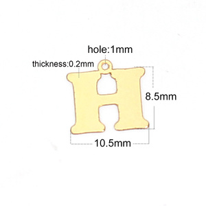 Colgante de letras con personalidad para mujer, abalorio de oro, enviado para Amiga, beadsnice ID, 39897, 39898, 39899, 39900, 39901 - Product Image 3