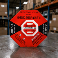 Papier adhésif indicateur de chocs 50G, étiquette d'expédition résistante aux chocs, dispositif de détection de chute ShockWatcher, forme hexagonale pour équipements fragiles