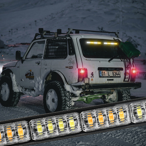 2 en 1 162 LED luz de advertencia de seguridad para parabrisas delantero de coche 6 colores cambiantes vehículos lámpara de señal de emergencia estroboscópica 12V 24V - Product Image 5