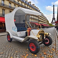 2025 Zhenda dernière voiture classique électrique avec chariot personnalisation spéciale 2 sièges voiture vintage pick-up véhicule électrique