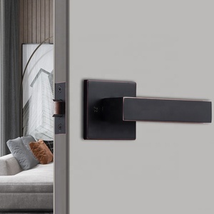 Nhiệm Vụ Nặng Nề Leverset Riêng Tư Đoạn Đòn Bẩy Xử Lý Matt Đen Kẽm Hợp Kim Đòn Bẩy Cửa Xử Lý Khóa Thiết Lập Màu Đen Cửa Xử Lý - Product Image 6