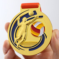 Trophées Sportifs Personnalisés en Métal, Bois, Cristal et Résine pour le Volleyball – Vente en Gros avec Logo et Design Gratuits – Souvenirs Sportifs
