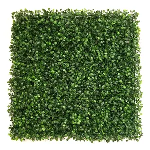 Tabir surya rumput hijau buatan terenkripsi dekorasi dinding tanaman Milan tanaman dalam ruangan luar ruangan tanaman buatan dinding hijau plastik