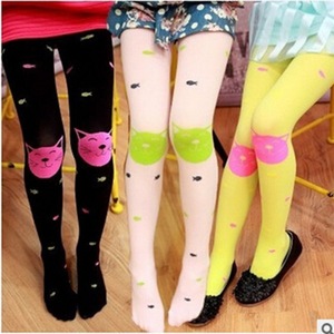 Childrens Pantyhose Thin Style Spring Autumn Girls Leggings Semi <b>Sheer</b> Cotton Dance <b>Socks</b> 4-6 Years Old - Product Image 1