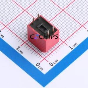 DSDP-02-R DIP Switch Through hole Component (THT) Switch Piano Key 2 2.54mm Red - Product Image 2