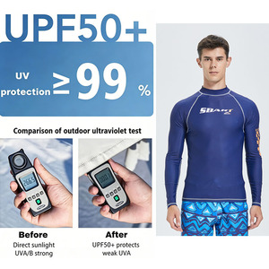 Camiseta de Manga Larga para Hombre con Protección Solar UPF 50+, Secado Rápido, Elástica en 4 Direcciones, para Natación, con Logotipo Personalizado, OEM, ODM - Product Image 2