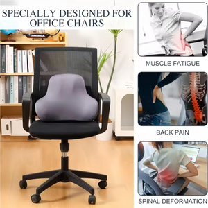 Oreiller de soutien <span class=keywords><strong>lombaire</strong></span> de conception <span class=keywords><strong>ergonomique</strong></span> <span class=keywords><strong>Coussin</strong></span> dorsal en mousse à mémoire de forme de style le plus récent <span class=keywords><strong>Coussin</strong></span> de siège de <span class=keywords><strong>voiture</strong></span> amovible respirant pour toutes les voitures - Product Image 6