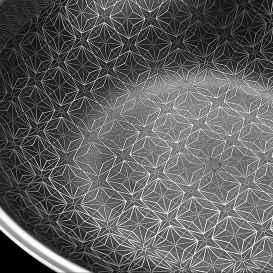 Koekenpan 1 Stuk 14 Inch Non-Stick Roestvrijstalen Braadpan Met Deksel