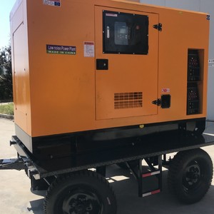 Groupe électrogène diesel refroidi par eau Ruizi RZ50GFSW 20 kW 400 A triphasé avec unité de soudage sur remorque mobile 230 V 400 V 50 Hz - Product Image 3