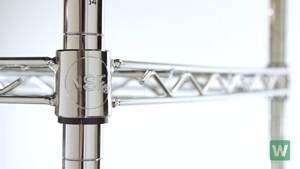 <span class=keywords><strong>Étagère</strong></span>s en fil d'acier réglables Présentoir en métal de stockage sur pied polyvalent pour <span class=keywords><strong>étagère</strong></span>s empilables de placard de garage de cuisine - Product Image 6