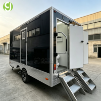 Cabine de toilettes portable Goeasy, remorque WC mobile avec 4 postes pour la planification urbaine et l'usage public