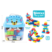 Bloques de Construcción Multiopciones para Niños, Bloques de Construcción para Desarrollar Habilidades, Tren, Robot, Coche, etc.