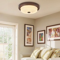 Plafonnier encastré LED minimaliste moderne pour chambre à coucher Décoration intérieure Luminaire en fer et verre