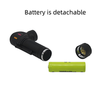 Linterna de Trabajo Magnética Recargable con Zoom LED COB, Batería Desmontable, Clip de Aluminio, Luz de Reparación de Ángulo Recto