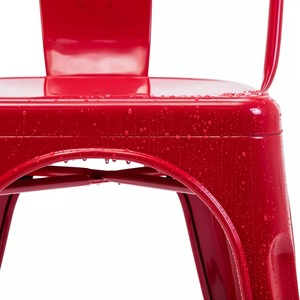 <span class=keywords><strong>Tolix</strong></span> industriel empilable en <span class=keywords><strong>acier</strong></span> coloré de côté de fer en métal de restaurant dinant des chaises avec le panneau de siège - Product Image 6