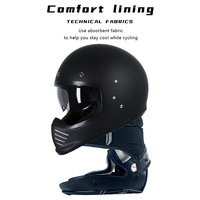 Cascos Casque de moto vintage personnalisé Casque de motocross rétro à visage ouvert Superbe casque intégral de course de rue