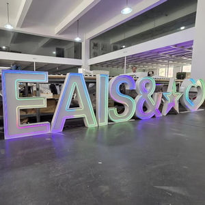 حروف معدنية عملاقة بإضاءة RGB لإضفاء أجواء أنيقة، ارتقِ بحفلات الزفاف أو الحفلات الخاصة بك مع لافتات إلكترونية جذابة - Product Image 4