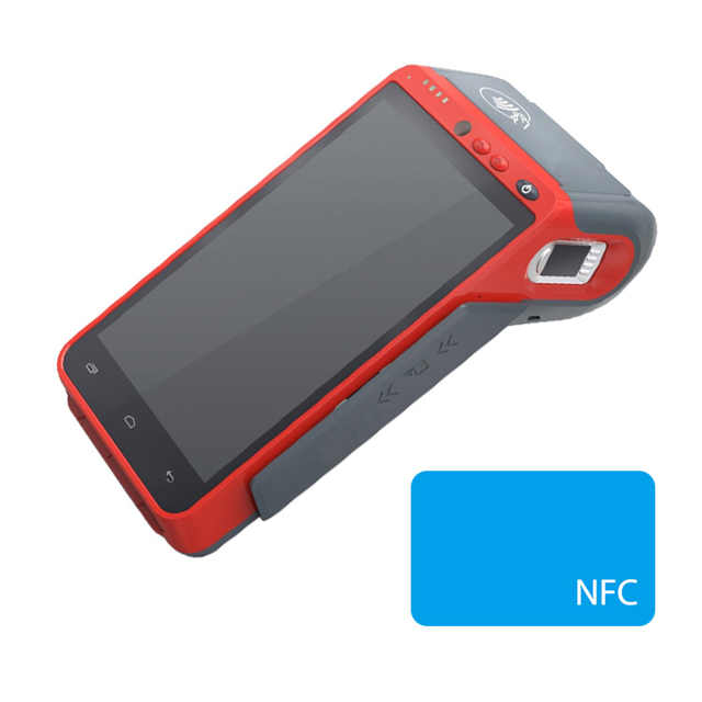Handheld NFC IC Reader Biometric Android Touch Screen POS Terminal With Thermal Printer/Fingerprint HCC-Z100