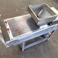 Machine industrielle automatique de décorticage d'arachides 200 kg/h / Machine à peler les arachides rouges / Machine à décortiquer les arachides grillées et sèches