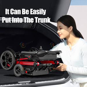 Alliage d'aluminium ultra léger 12A batterie au lithium portable léger pliable <span class=keywords><strong>fauteuil</strong></span> <span class=keywords><strong>roulant</strong></span> électrique télécommandé - Product Image 6