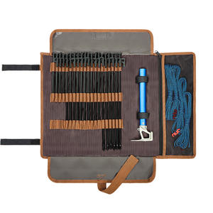 Sac de rangement pour piquets de tente Xinda, 20 emplacements, en tissu Oxford, organisateur de clous de sol pour camping en plein air avec corde et porte-outils - Product Image 3