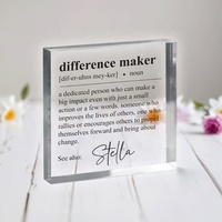 Plaque souvenir personnalisée en acrylique pour la retraite, cadeau pour les employés, les enseignants, les collègues, cadeau de remerciement