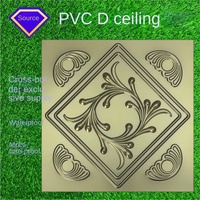 Plafonnier carré moderne en acier inoxydable et PVC 605x605mm, ignifuge, étanche, pour maison et bureau, design 3D, garantie 2 ans