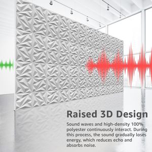 Peel ve sopa Pet keçe akustik duvar panelleri renkli ses emici <span class=keywords><strong>3D</strong></span> sanat Polyester akustik paneller iç dekorasyon için - Product Image 2